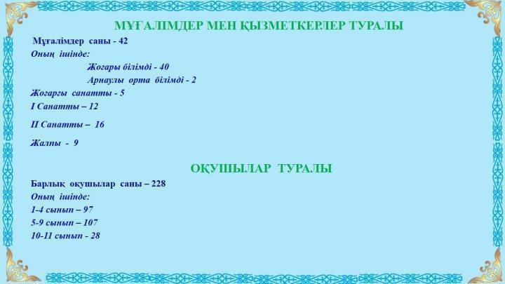 Мектеп ғимараты туралы